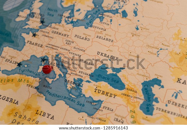 Pin On Rome Italy World Map Stock Photo Edit Now