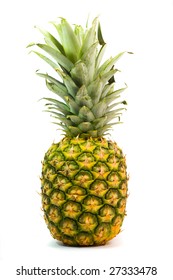 A Pine Apple On A White Background