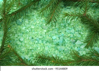 Pine bath salt
