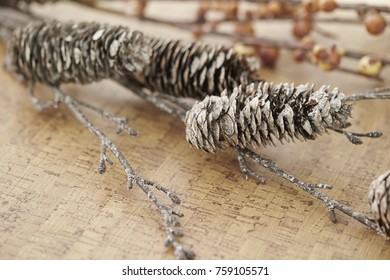 Pine cone with branches 