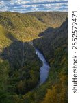 Pine Creek and the Grand Canyon of Pennsylvania at Colton State Park, in Watson Township, Pennsylvania.