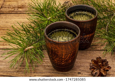 Similar – Image, Stock Photo green branches of needles on a white background