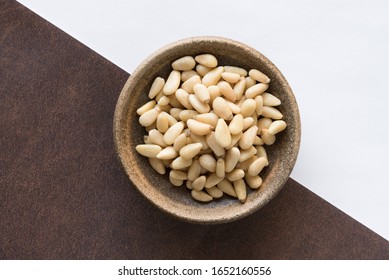 Pine Nuts In A Bowl