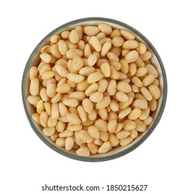 pine nuts isolated on white background