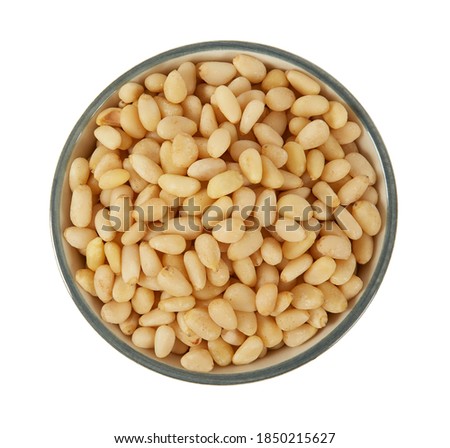 pine nuts isolated on white background