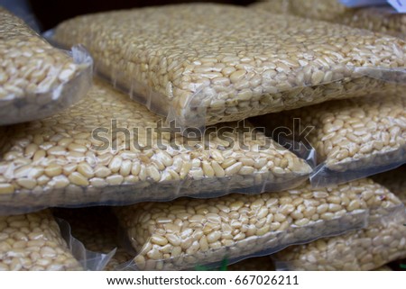 pine nuts in the package