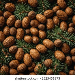 Pine nuts are small, edible seeds harvested from pine cones, known for their delicate, buttery flavor and slightly sweet taste. Rich in healthy fats, protein, and vitamins, they are commonly  - Powered by Shutterstock