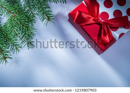 Similar – Image, Stock Photo Christmas wrapped gift with a cup of coffee