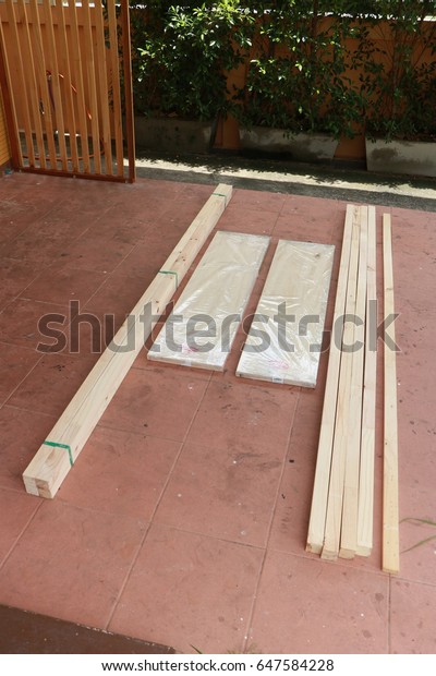 Pine Wood Making Furniture Stock Photo Edit Now 647584228