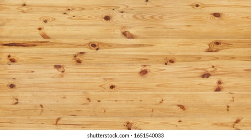 Pine Wooden Panel With Knots