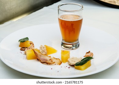 Pineapple And Bacon Paired With Amber Ale