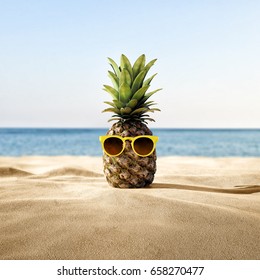 Pineapple beach concept