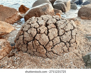 Pineapple Bun Rock on Sharp Island in Sai Kung, Hong Kong UNESCO Global Geopark