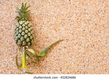 pineapple with copy space over background. Fruits, diet, healthy food concept