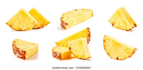 Pineapple fruit. Fresh organic pineapple isolated on white background. Pineapple with clipping path - Shutterstock ID 2150046367