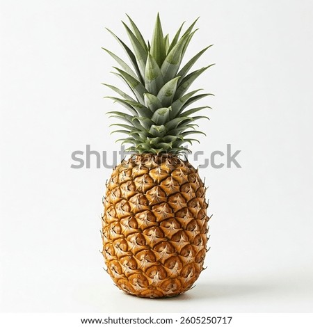 pineapple fruit on white background