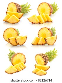 Pineapple Isolated On White