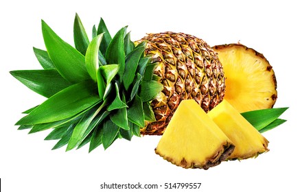 Pineapple Isolated On White Background