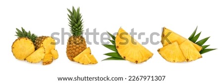 Pineapple isolated on white background