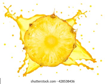 pineapple juice splash images stock photos vectors shutterstock https www shutterstock com image photo pineapple juice splash isolated on white 428538436