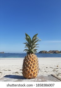 A pineapple on the beach