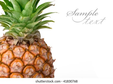 Pineapple on white background