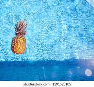Pineapple in the pool