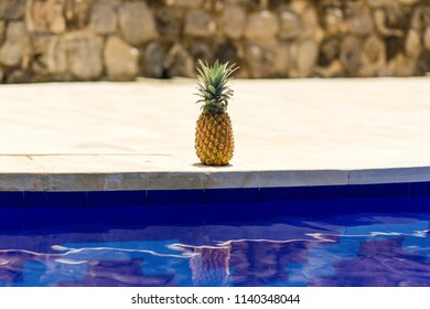 Pineapple at poolside