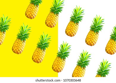 Pineapple seamless pattern.