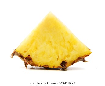 Pineapple Slice Isolated On White Background