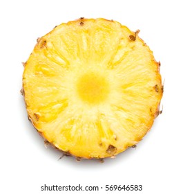 Pineapple slice on white background - Powered by Shutterstock