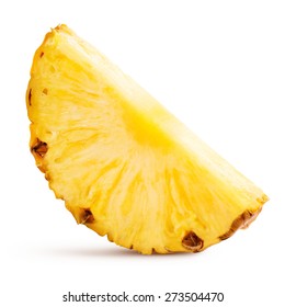 Pineapple With Slices Isolated Clipping Path