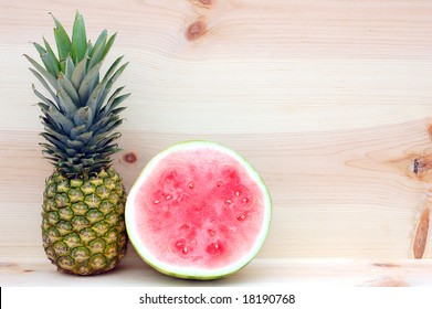 pineapple and watermelon