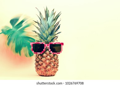 Tropical Fruits Background Pineapple Beach Wedding Stock Photo ...