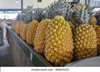 Pineapples On A Local Market In Nadi, Fiji