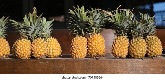 Pineapples On Sale In Papeete Market