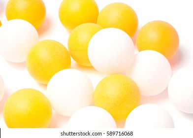 Ping Pong Balls For Table Tennis Close-up