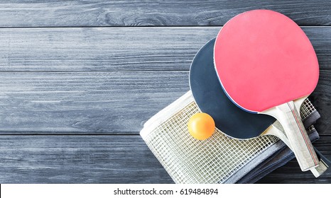 Ping Pong Table Tennis Racket Poster