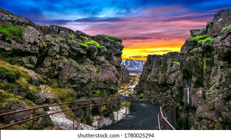 Pingvellir Thingvellir National Park Tectonic Plates Stock Photo ...