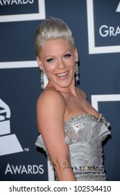 Pink At The 52nd Annual Grammy Awards - Arrivals, Staples Center, Los Angeles, CA. 01-31-10