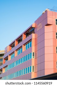Pink Angular Building