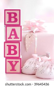 Pink Baby Building Blocks