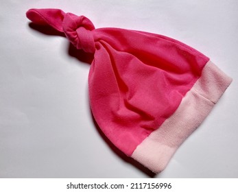 Pink Baby Hat Isolated On White Background