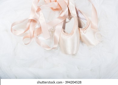 Pink ballet shoes - Shutterstock ID 394204528