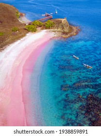 Pink Beach In Komodo Islands