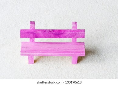 pink bench