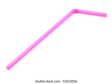 A Pink Bendy Straw