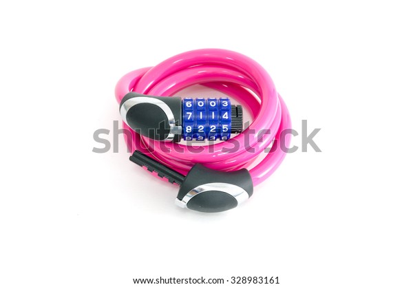 pink bike lock