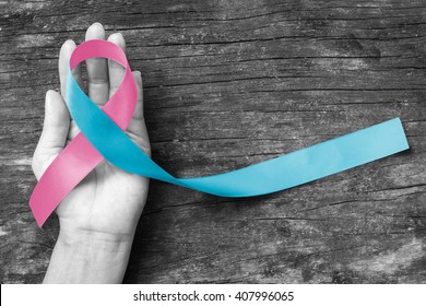 Pink blue ribbon awareness for newborn SID Birth defect illness to end obstetric fistula, Sudden Infant Death Syndrome, infertility pregnancy Loss, and National Prenatal Infection Prevention month