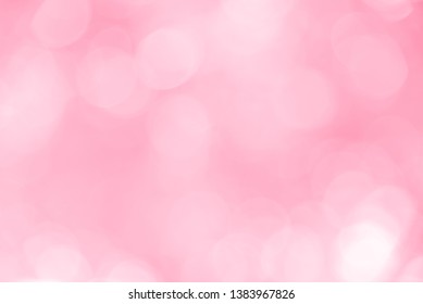 Pink Bokeh Background From Nature